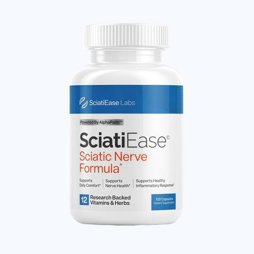SciatiEase Sciatic Nerve Health Support Supplement - Nerve Support Formula with AlphaPalm, Pea, Vitamin B Complex, Alpha Lipoic Acid 300mg