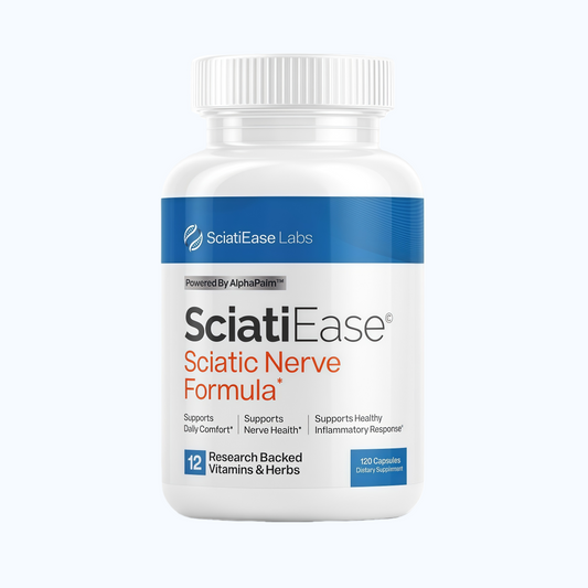 SciatiEase Sciatic Nerve Health Support Supplement - Nerve Support Formula with AlphaPalm, Pea, Vitamin B Complex, Alpha Lipoic Acid 300mg