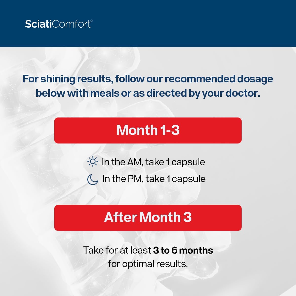 SciatiEase Sciati Comfort Spine and Disc Support Supplement Sciatic Nerve Health Support Supplement - VIT D3 K2, Aquamin, Calcium, Magnesium, Type II Collagen, Pea (Palm Collagen)