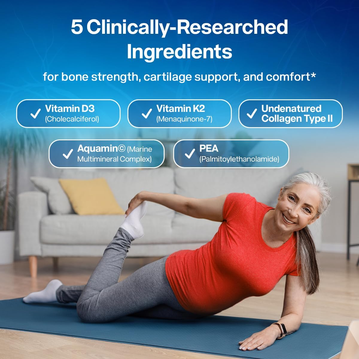 SciatiEase Sciati Comfort Spine and Disc Support Supplement Sciatic Nerve Health Support Supplement - VIT D3 K2, Aquamin, Calcium, Magnesium, Type II Collagen, Pea (Palm Collagen)